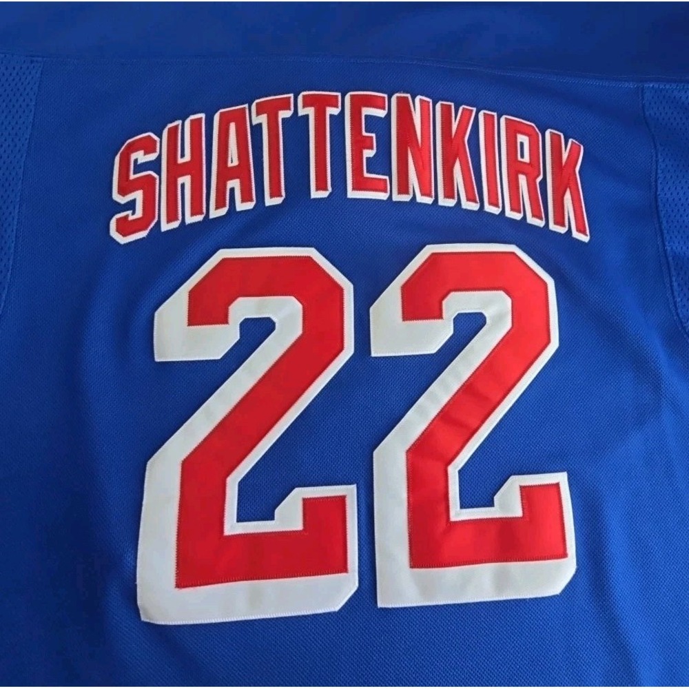 NHL Authentic New York Rangers - #22 SHATTENKIRK Home Jersey Youth Sz L-XL
